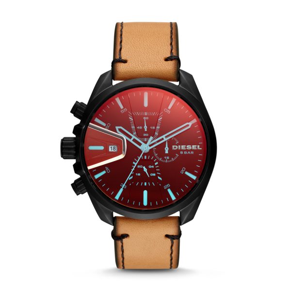 Diesel MS9 Chronograph Tan Leather