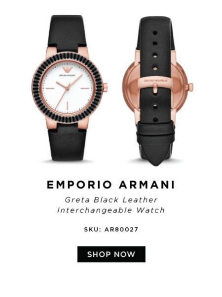 pilihan jam tangan emporio armani greta black