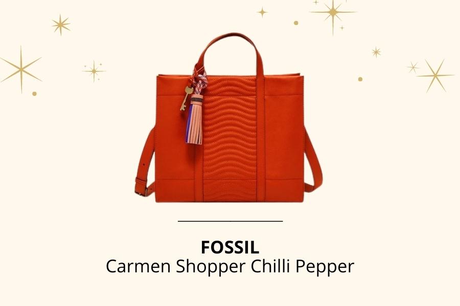 Fossil Carmen Shopper Chilli Pepper